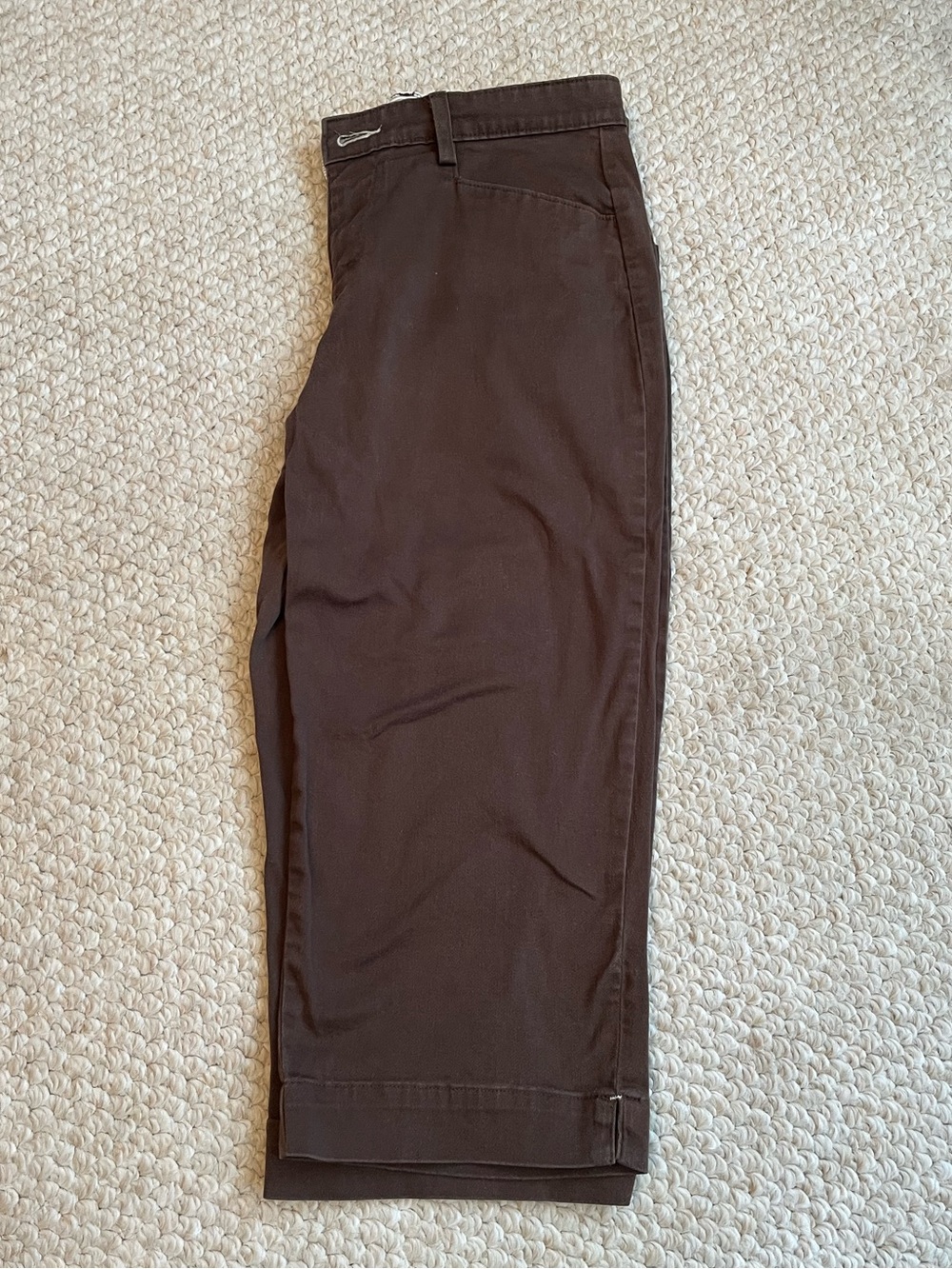 Women’s Brown Casual Crop Pants